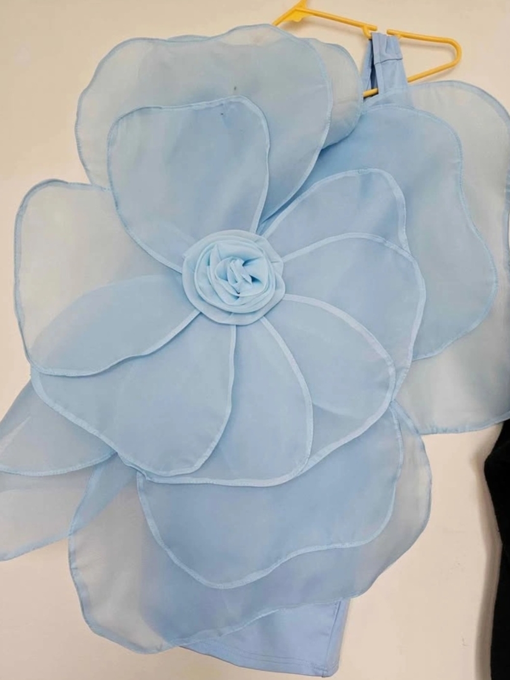 3D Floral Organza Mini Dress